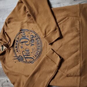 Ultra Soft Fleece " Have The Day You Deserve " Medium Hoodie W/ Kangaroo Pocket